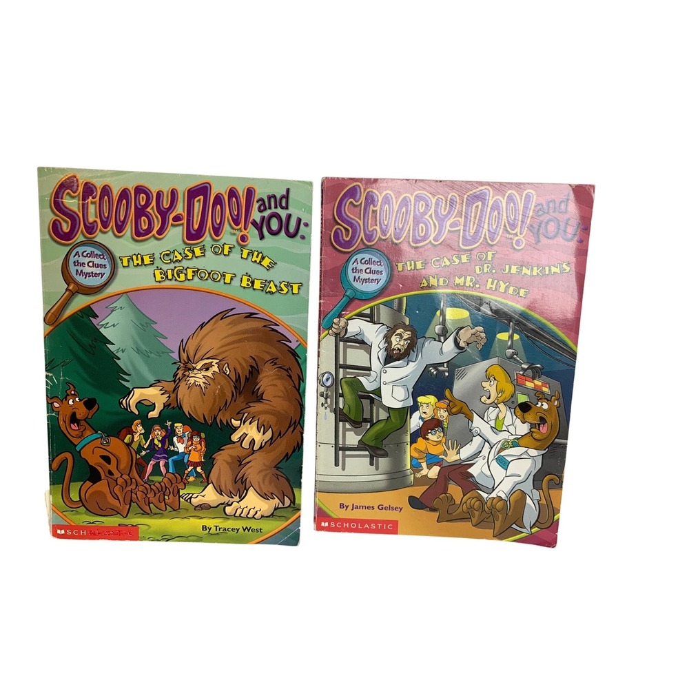 Scooby-Doo and You Book Lot Bigfoot Beast‎ Dr Jenkins Mr Hyde Scholastic 2000s